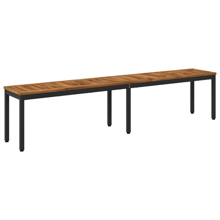 Trädgårdsbänk 201 x 35 x 45 cm Massivt Akaciaträ Rektangulär