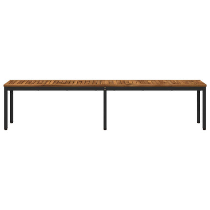 Trädgårdsbänk 201 x 35 x 45 cm Massivt Akaciaträ Rektangulär