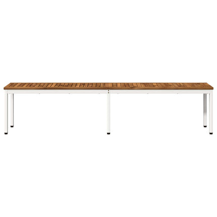 Trädgårdsbänk 201 x 35 x 45 cm Massivt Akaciaträ Rektangulär