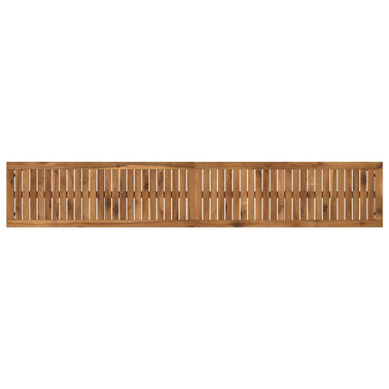 Trädgårdsbänk 201 x 35 x 45 cm Massivt Akaciaträ Rektangulär