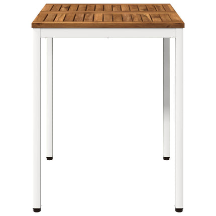 Trädgårds Middagsbord Naturlig och vit 60 x 60,5 x 75 cm