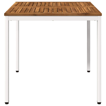 Trädgårds Middagsbord Naturlig och vit 80 x 80,5 x 75 cm