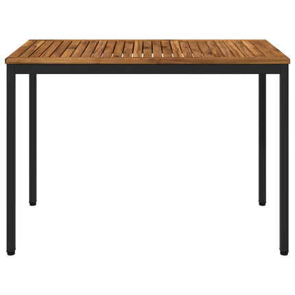 Trädgårds Middagsbord Naturlig och svart 108,5 x 55 x 75 cm