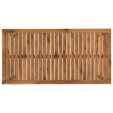 Trädgårds Middagsbord Naturlig och svart 108,5 x 55 x 75 cm
