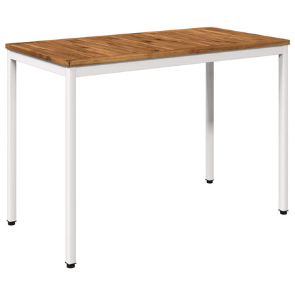 Trädgårds Middagsbord Naturlig och vit 108,5 x 55 x 75 cm