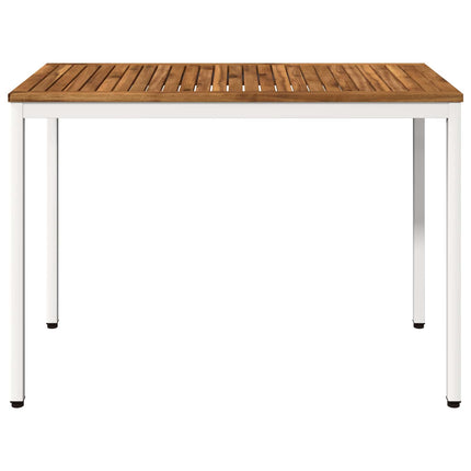 Trädgårds Middagsbord Naturlig och vit 108,5 x 55 x 75 cm
