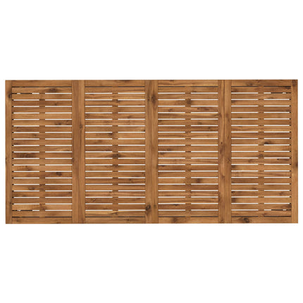 Trädgårds Middagsbord Naturlig och svart 147 x 88,5 x 75 cm