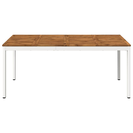 Trädgårds Middagsbord Naturlig och vit 147 x 88,5 x 75 cm