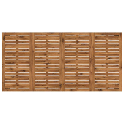 Trädgårds Middagsbord Naturlig och svart 180 x 88,5 x 75 cm