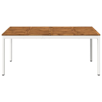 Trädgårds Middagsbord Naturlig och vit 180 x 88,5 x 75 cm