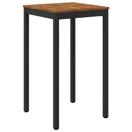 Trädgård Bar Bord Naturlig och svart 60 x 60,5 x 105 cm