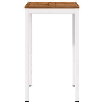 Trädgård Bar Bord Naturlig och vit 60 x 60,5 x 105 cm