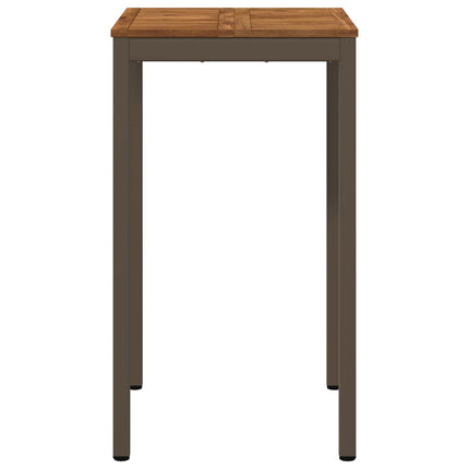 Trädgård Bar Bord Naturlig och Kaffe 60 x 60,5 x 105 cm