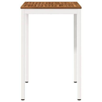 Trädgård Bar Bord Naturlig och vit 70 x 68,5 x 105 cm