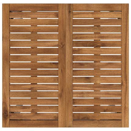 Trädgård Bar Bord Naturlig och vit 70 x 68,5 x 105 cm