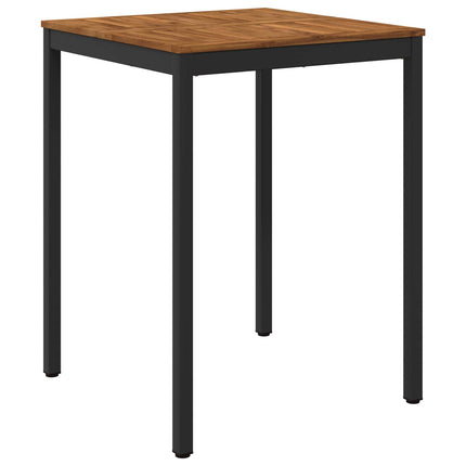 Trädgård Bar Bord Naturlig och svart 80 x 80,5 x 105 cm