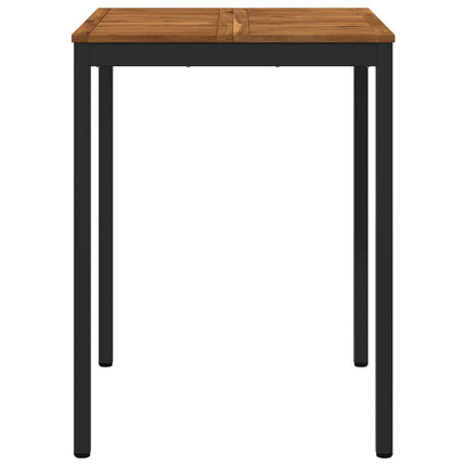 Trädgård Bar Bord Naturlig och svart 80 x 80,5 x 105 cm