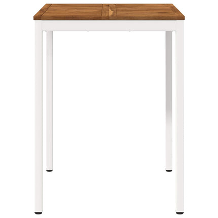 Trädgård Bar Bord Naturlig och vit 80 x 80,5 x 105 cm