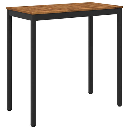 Trädgård Bar Bord Naturlig och svart 108,5 x 55 x 105 cm