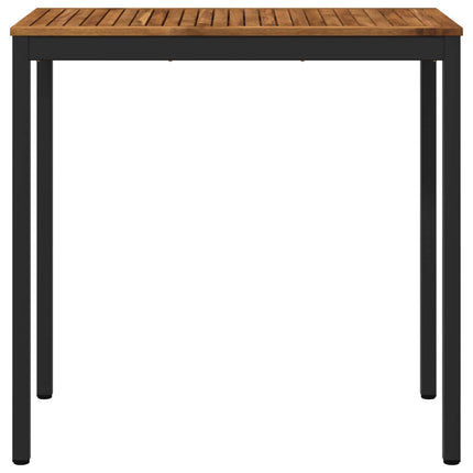 Trädgård Bar Bord Naturlig och svart 108,5 x 55 x 105 cm