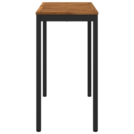 Trädgård Bar Bord Naturlig och svart 108,5 x 55 x 105 cm