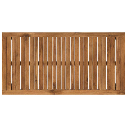 Trädgård Bar Bord Naturlig och svart 108,5 x 55 x 105 cm