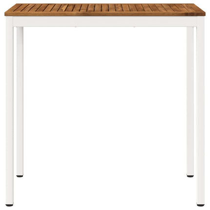 Trädgård Bar Bord Naturlig och vit 108,5 x 55 x 105 cm