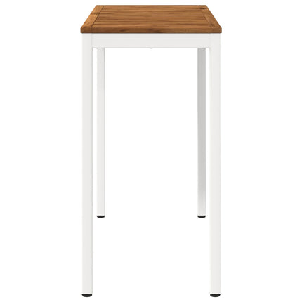 Trädgård Bar Bord Naturlig och vit 108,5 x 55 x 105 cm