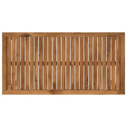 Trädgård Bar Bord Naturlig och vit 108,5 x 55 x 105 cm