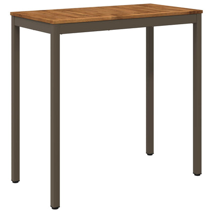 Trädgård Bar Bord Naturlig och Kaffe 108,5 x 55 x 105 cm