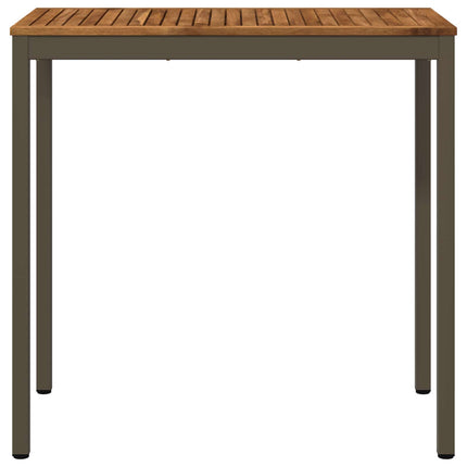 Trädgård Bar Bord Naturlig och Kaffe 108,5 x 55 x 105 cm