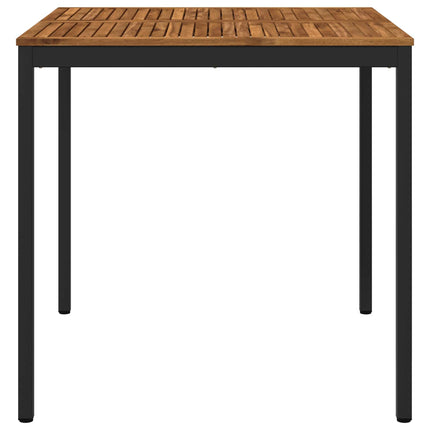 Trädgård Bar Bord Naturlig och svart 110 x 108,5 x 105 cm
