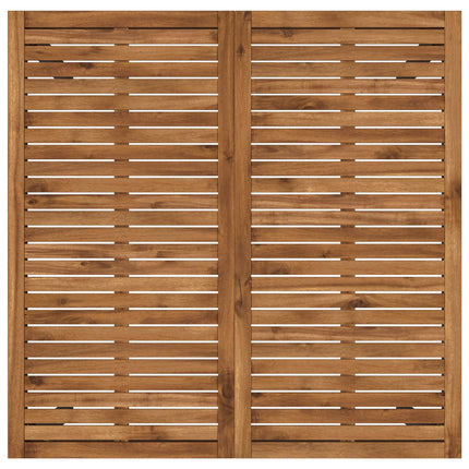 Trädgård Bar Bord Naturlig och svart 110 x 108,5 x 105 cm