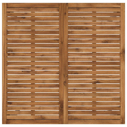 Trädgård Bar Bord Naturlig och vit 110 x 108,5 x 105 cm