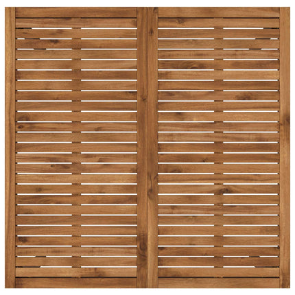Trädgård Bar Bord Naturlig och Kaffe 110 x 108,5 x 105 cm