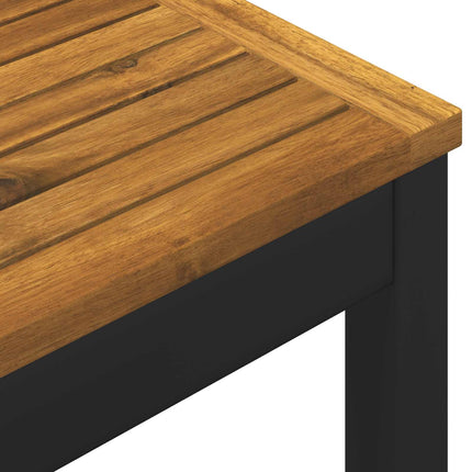 Trädgård Bar Bord Naturlig och svart 141 x 80,5 x 105 cm
