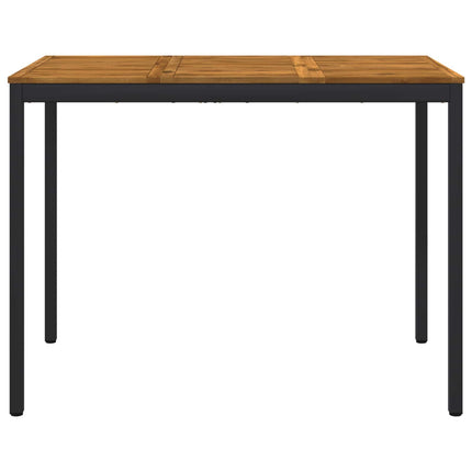 Trädgård Bar Bord Naturlig och svart 141 x 80,5 x 105 cm