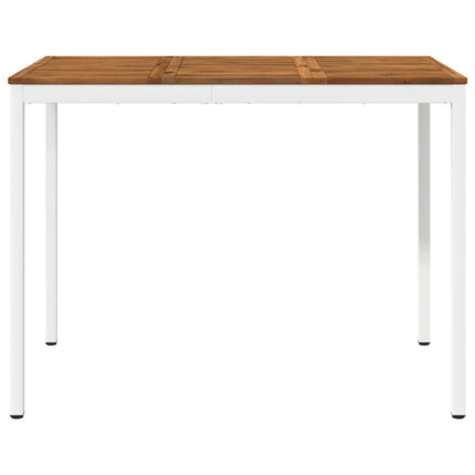 Trädgård Bar Bord Naturlig och vit 141 x 80,5 x 105 cm