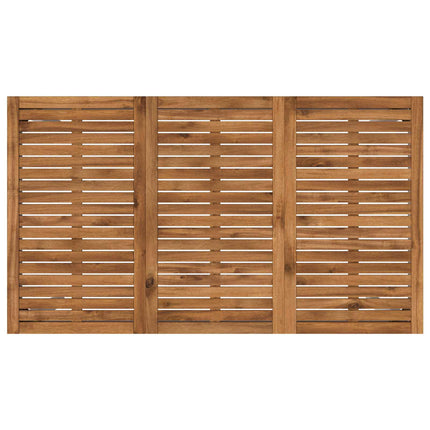 Trädgård Bar Bord Naturlig och vit 141 x 80,5 x 105 cm