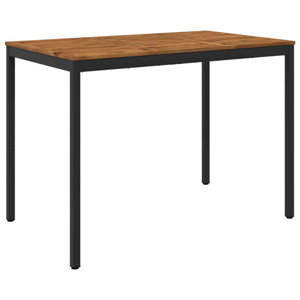Trädgård Bar Bord Naturlig och svart 147 x 88,5 x 105 cm