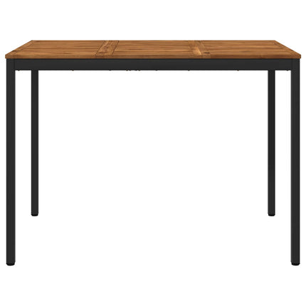Trädgård Bar Bord Naturlig och svart 147 x 88,5 x 105 cm