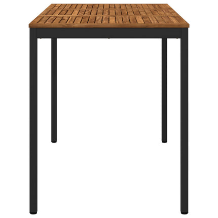 Trädgård Bar Bord Naturlig och svart 147 x 88,5 x 105 cm