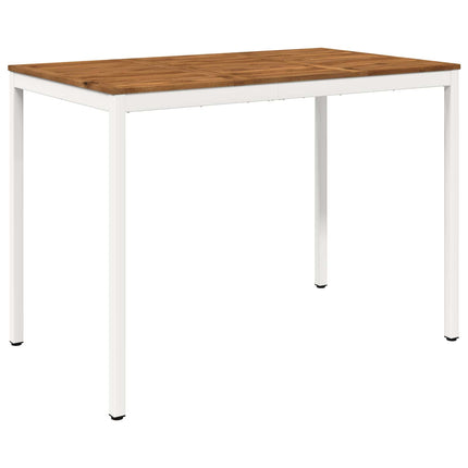 Trädgård Bar Bord Naturlig och vit 147 x 88,5 x 105 cm