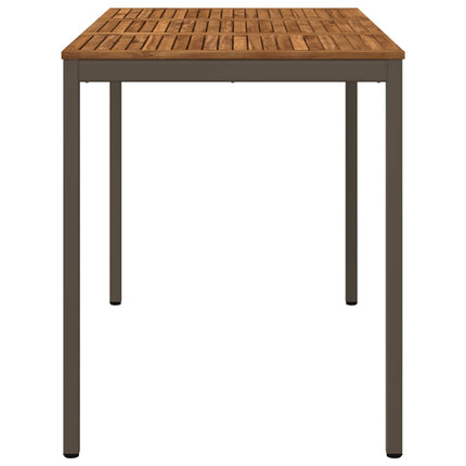 Trädgård Bar Bord Naturlig och Kaffe 147 x 88,5 x 105 cm