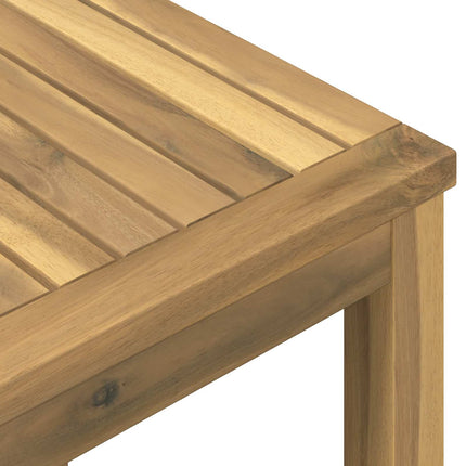 Kaffeebord Vit 40 x 40,5 x 36 cm Massivt Akaciaträ