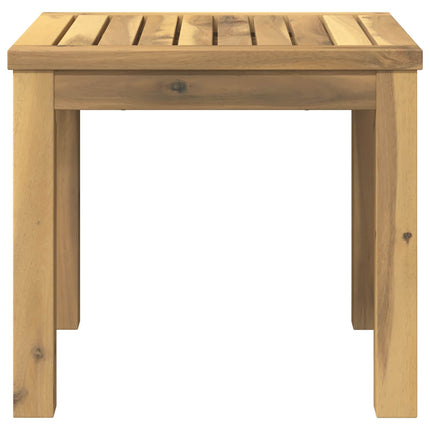 Kaffeebord Vit 40 x 40,5 x 36 cm Massivt Akaciaträ