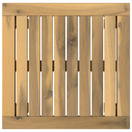 Kaffeebord Vit 40 x 40,5 x 36 cm Massivt Akaciaträ