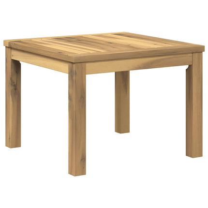 Kaffeebord Vit 50 x 48,5 x 36 cm Massivt Akaciaträ