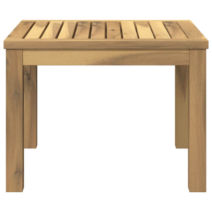 Kaffeebord Vit 50 x 48,5 x 36 cm Massivt Akaciaträ