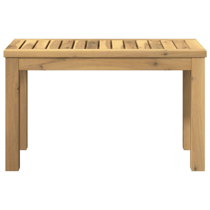 Kaffeebord Vit 60,5 x 30 x 36 cm Massivt Akaciaträ
